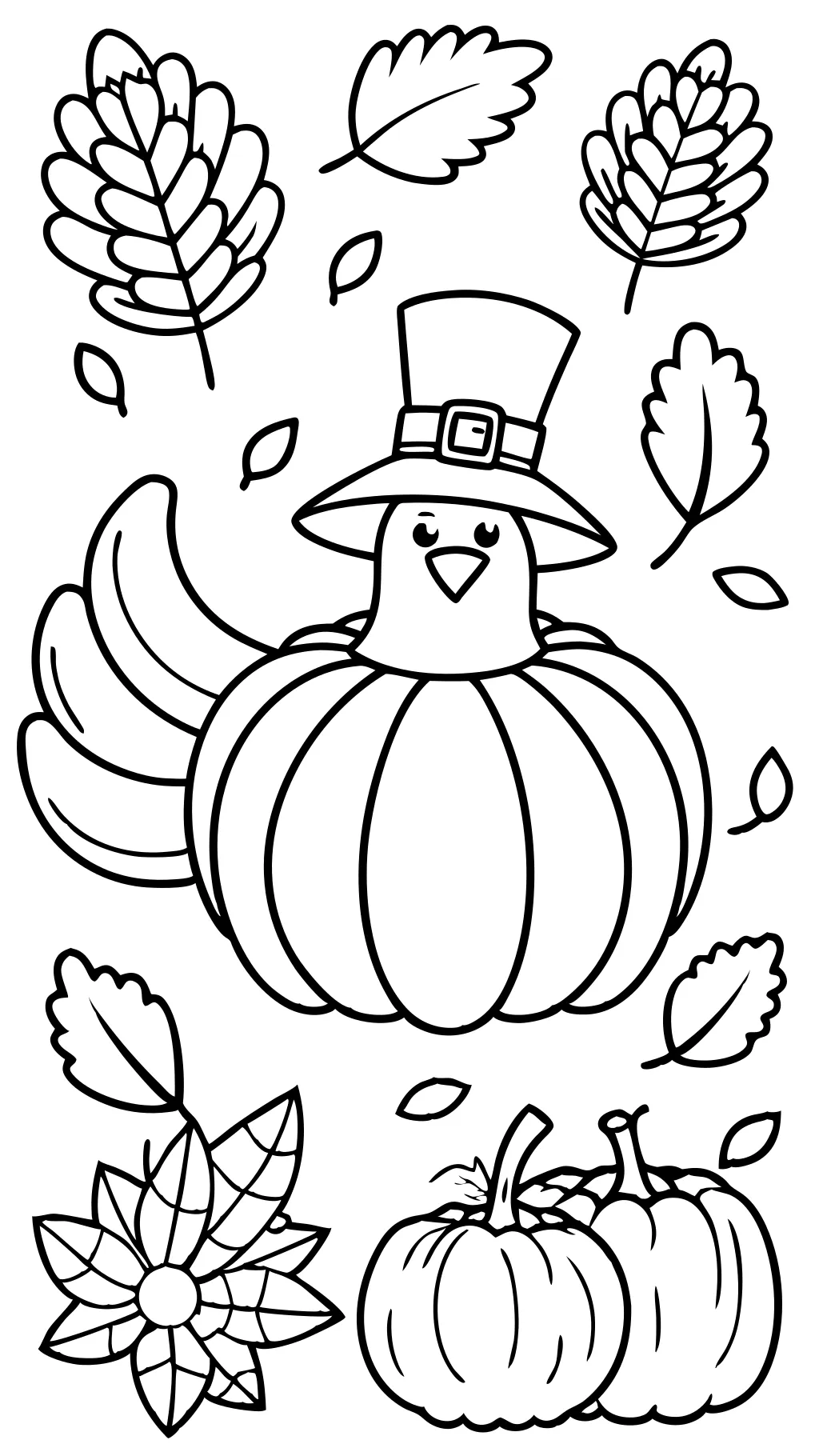 coloriages imprimables gratuits pour Thanksgiving